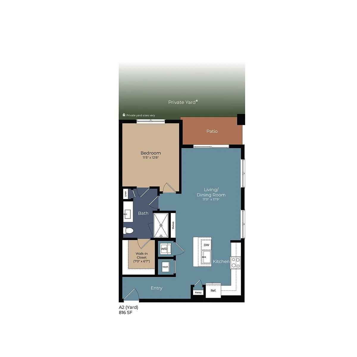 Floor plan A2 (Yard)