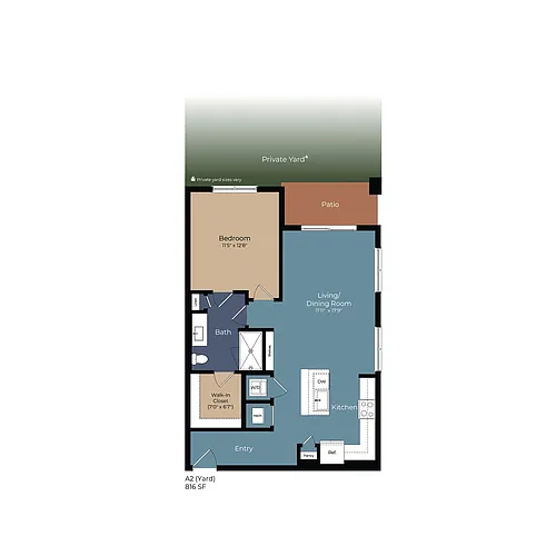 Floor plan A2 (Yard)