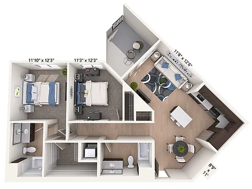 Floor plan B6-A-Esp
