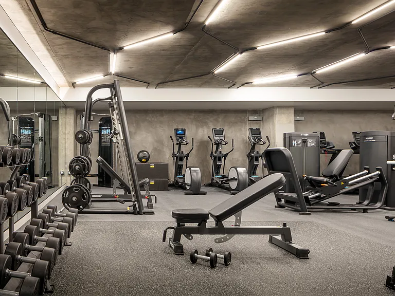 Large fitness facility