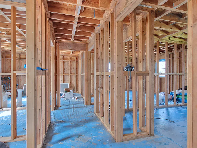 Storage space above garage