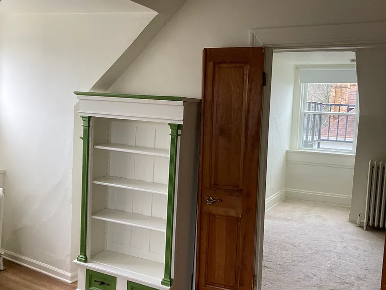 Storage unit in kitchen.