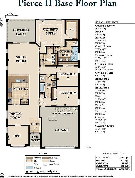 Pierce II floor plan