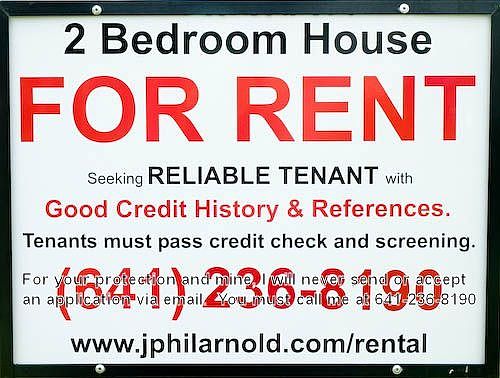 We are looking for only the most responsible tenants.