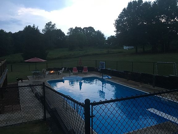 Looking over pool/firepit