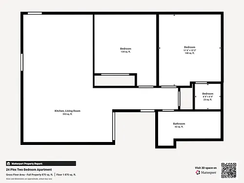Floor plan Two bedroom