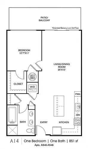 Floor plan A14