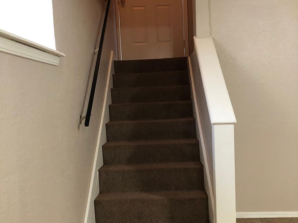 Stairway up to main floor