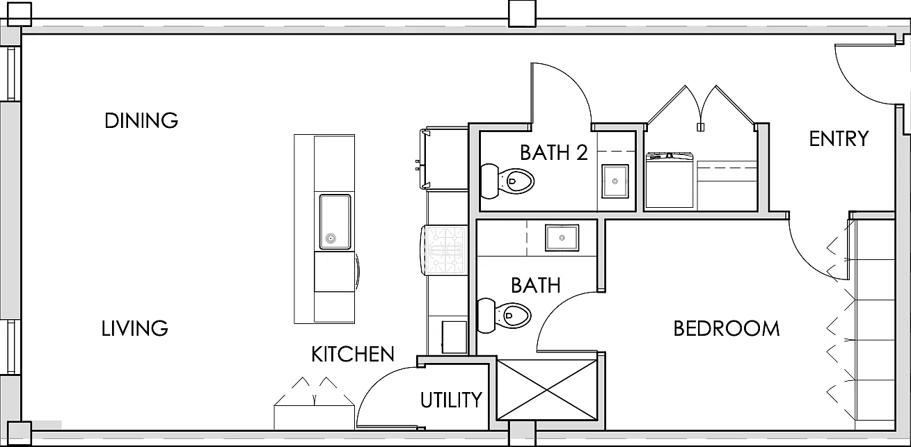 1 bed, 930 sqft, $1,200 — Photo 1