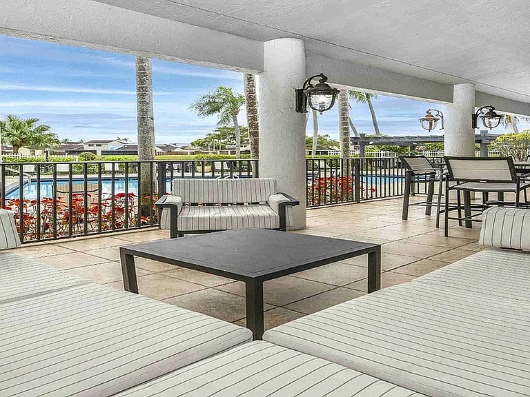 Sitting Area attached with open space and swimming pool