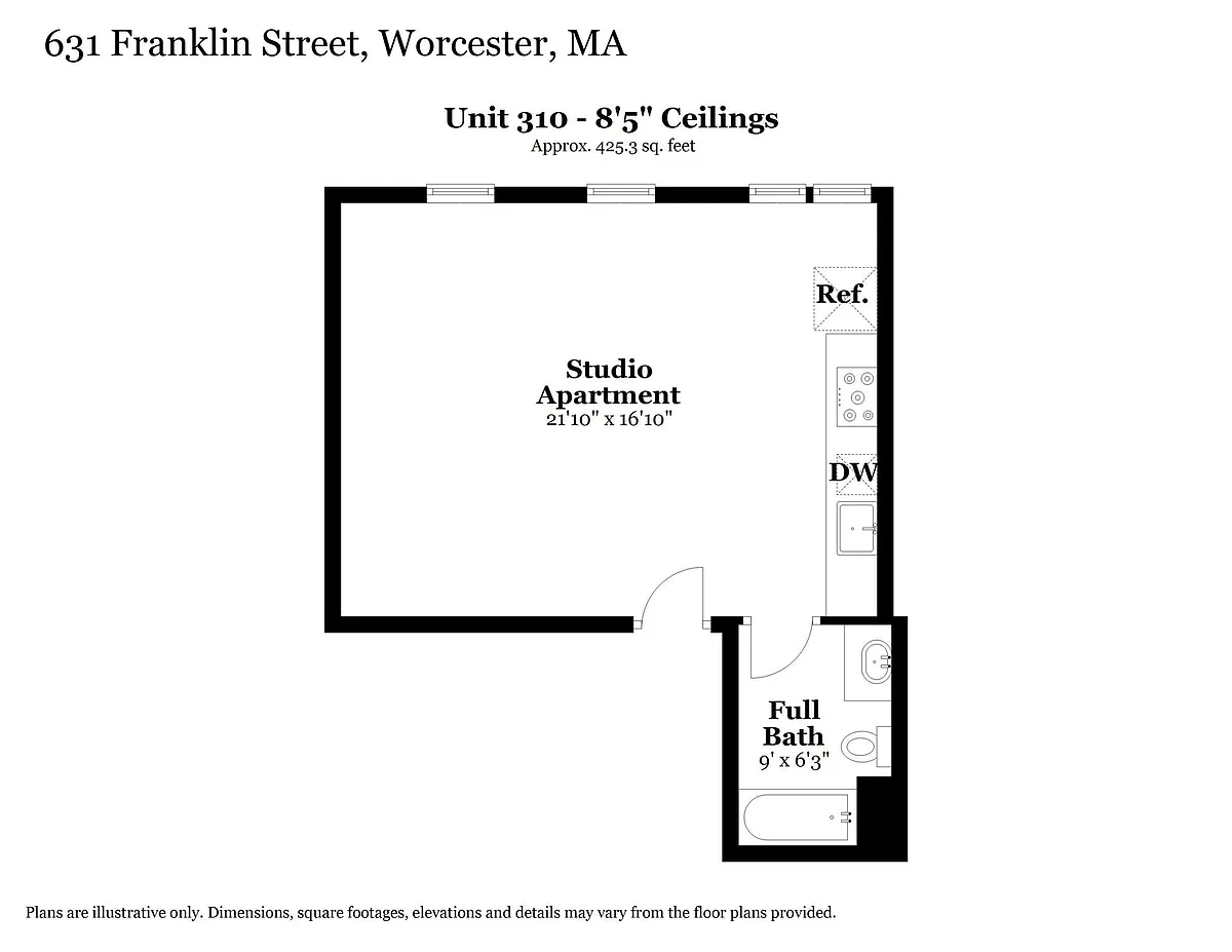 Floor plan Studios