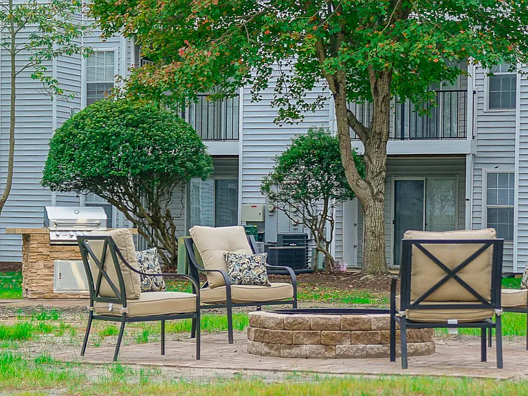 Community fire pit.