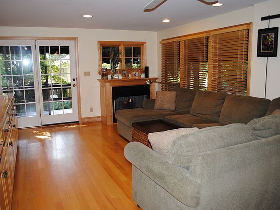 Gas fireplace off of family room and walkout to deck and patio