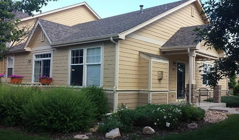Corner lot with attached patio