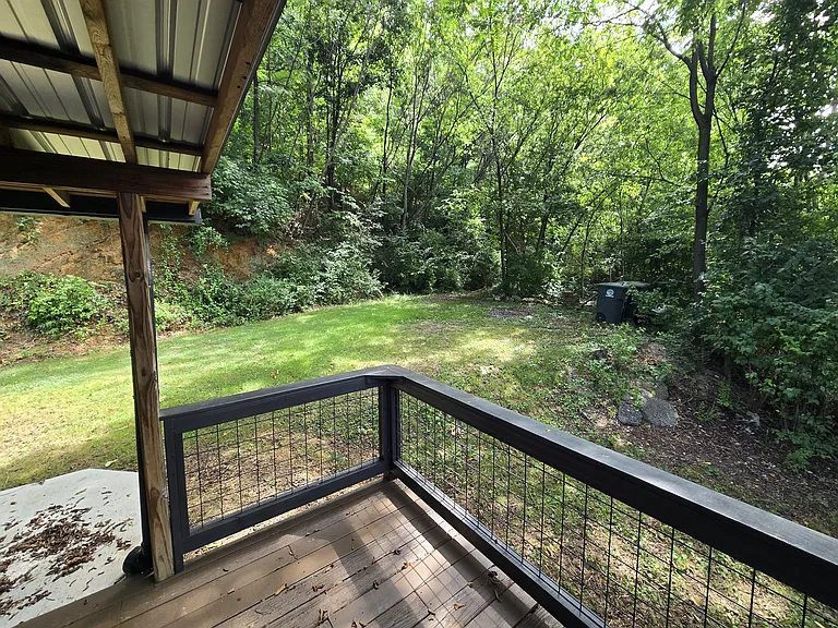 Access point to Stringer's Ridge from backyard.