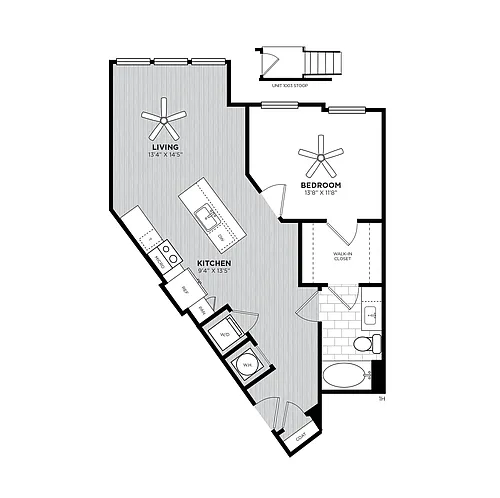 Floor plan Herringbone Renovated