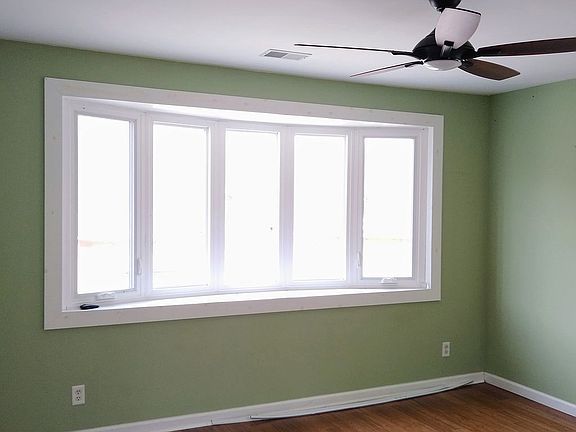 Master bedroom bay window