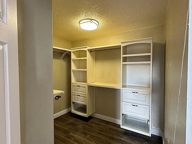 Master bedroom walk-in closet