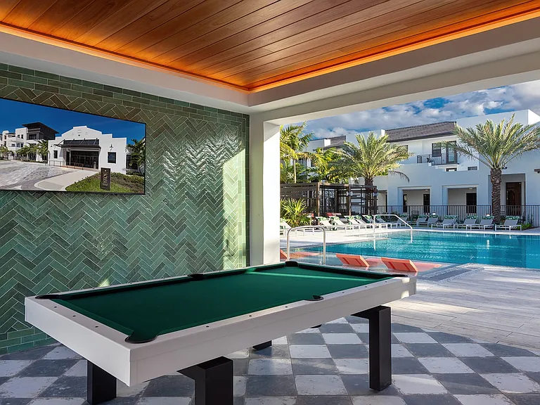 Challenge friends to a game and soak up the sunshine with our outdoor billiards table