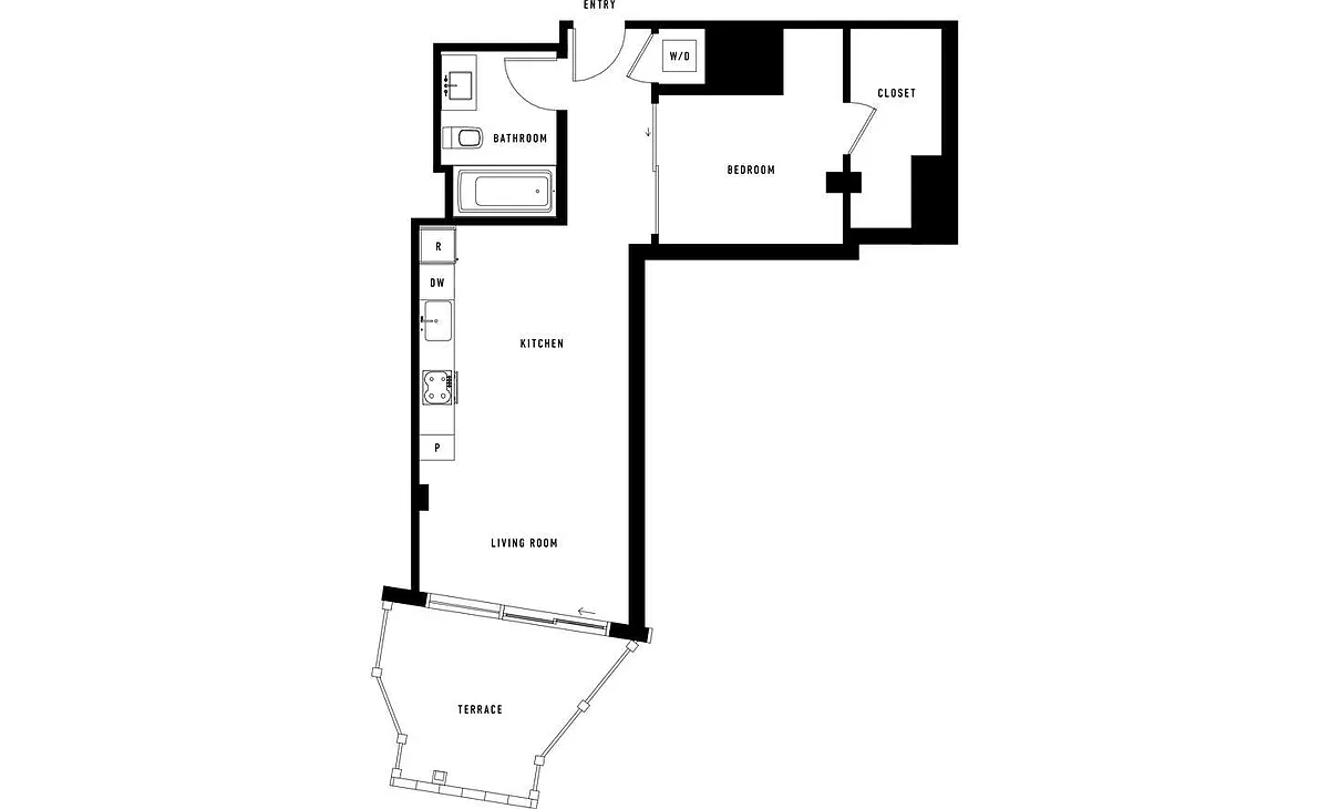 Floor plan SB w Terrace