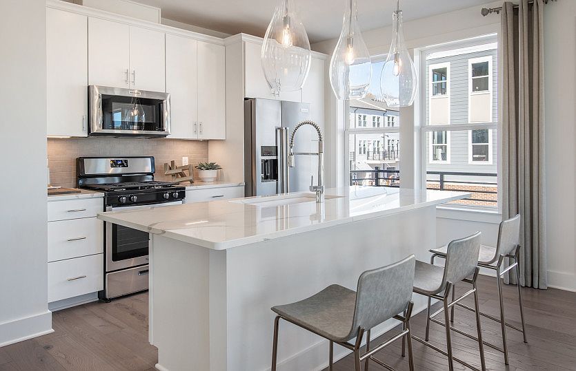 Chef inspired kitchen with extra cabinet space