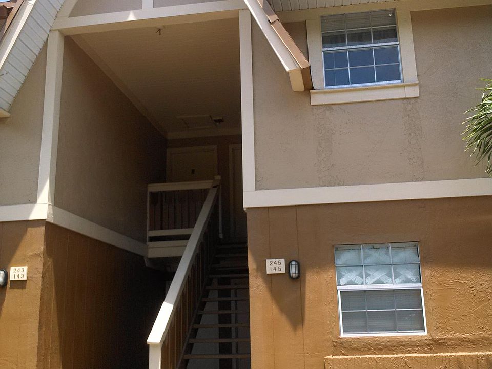 Front of building, second floor unit