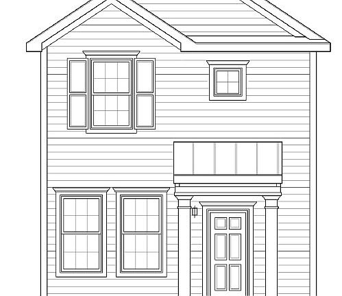 Colonial Revival Elevation
