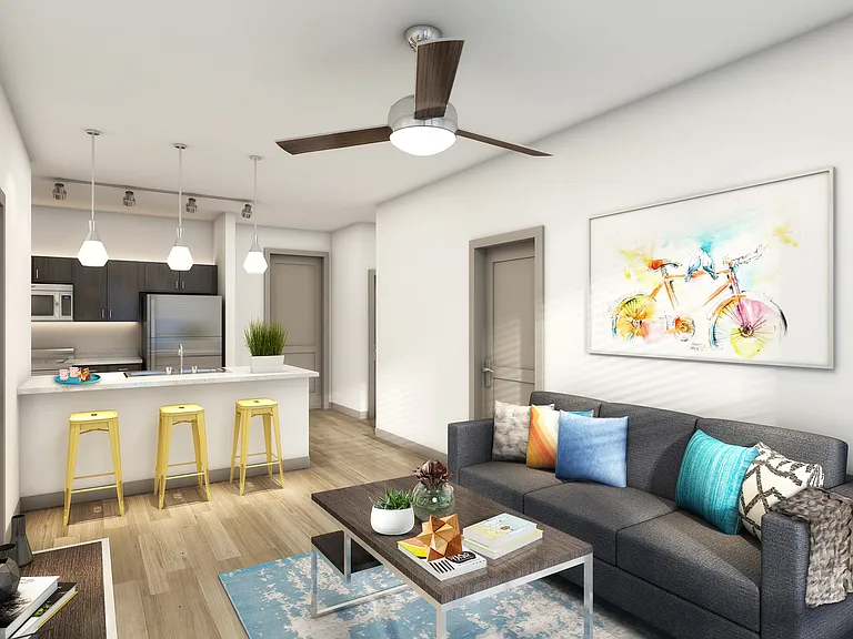Living room rendering