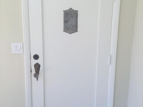 ORIGINAL FRONT DOOR WITH VINTAGE HARDWARE