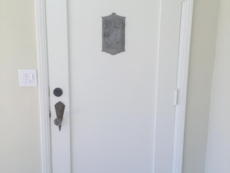 ORIGINAL FRONT DOOR WITH VINTAGE HARDWARE