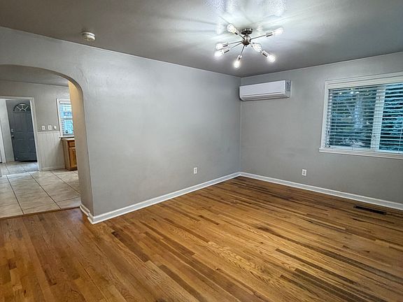 Living room with new European electric air conditioner and heating system which is very efficient