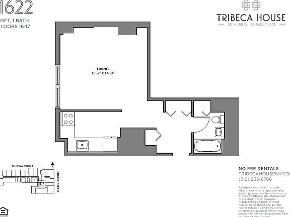 2nd image of 50 Murray St APT 1622
