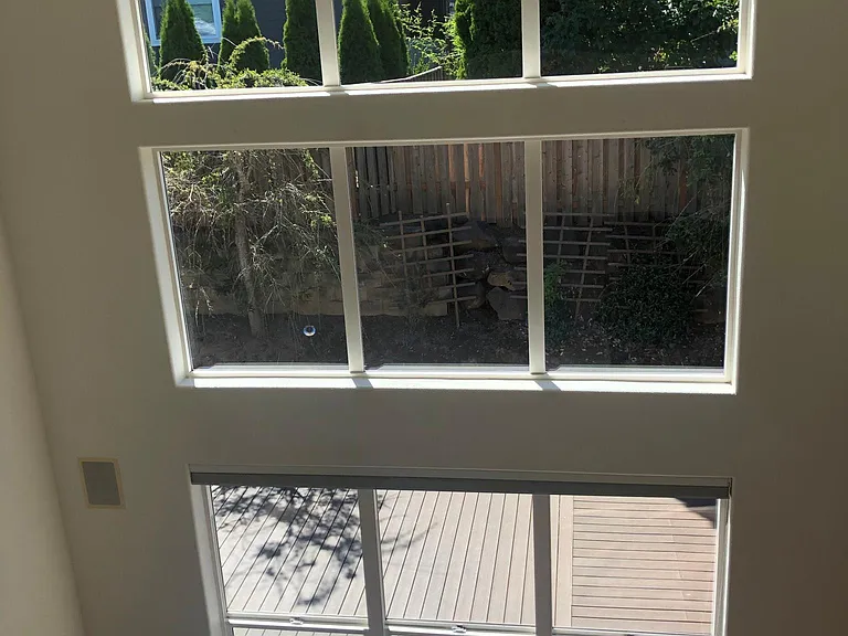 view from upstairs hallway