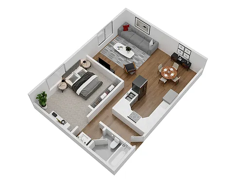 Floor plan One Bedroom