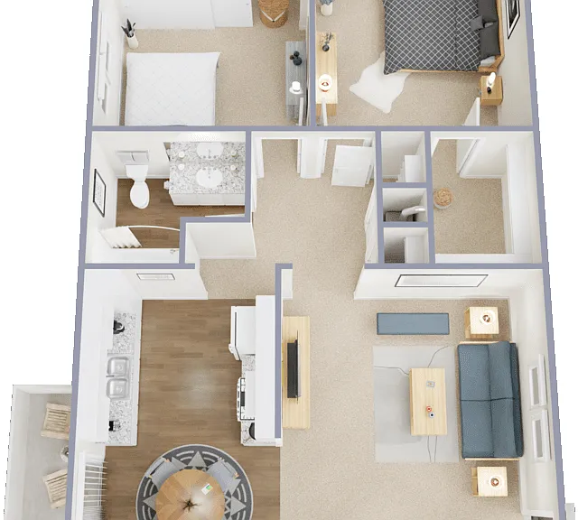 Plan D Floorplan Diagram