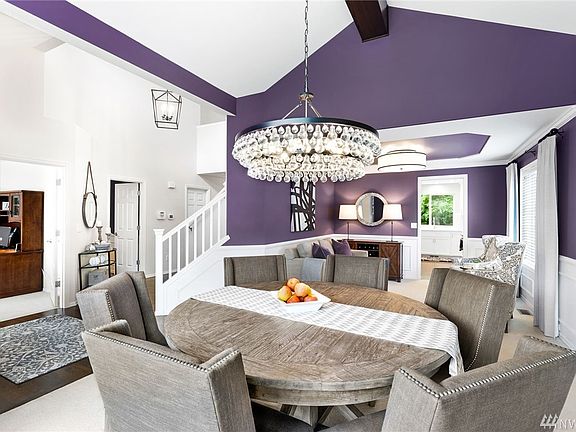 Dining/Living with peek into the office on the left.