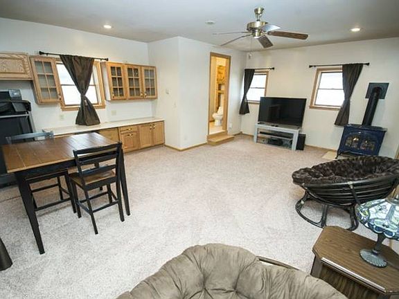 Looking east you can get a feel for the size of this room. The location at this end of the house makes this space a private retreat. 