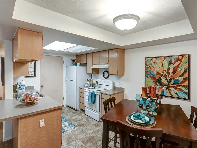 Open Kitchen and Dining Area