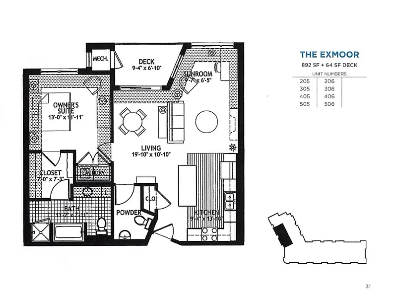 Floor plan The Exmoor