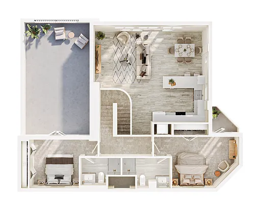 Floor plan Lux Townhouse