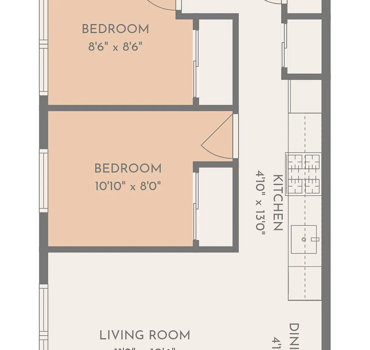 3 bed, 1.5 bath, 700 sqft, $4,600 — Photo 2