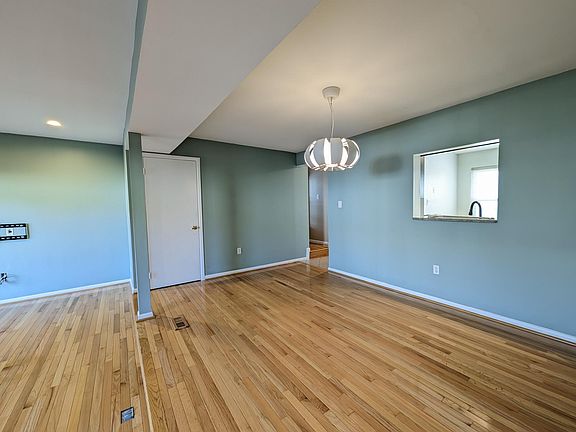 open space for living room and dining room