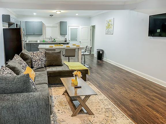 Open Concept Living Room & Kitchen *Staging*