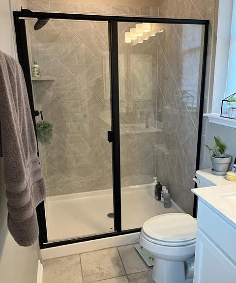 Master bathroom walk-in shower.
