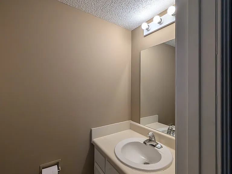 half bathroom downstairs.