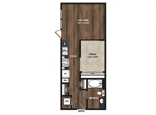 Floor plan Phase II 1x1 F