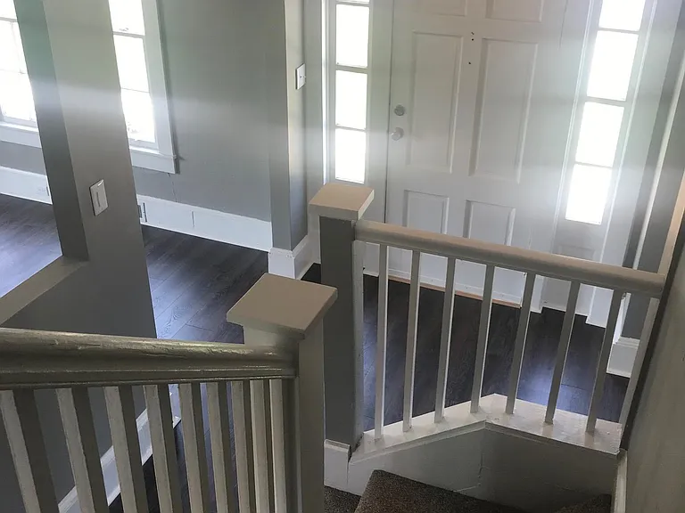 Staircase and front foyer.