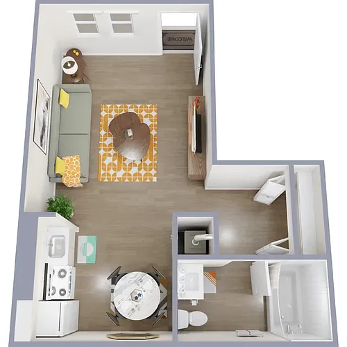 Floor plan Studio