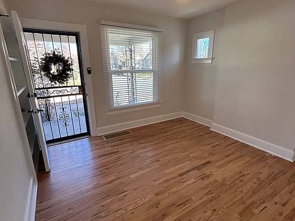 Newly refinished hardwood floors throughout. Family room with built in bookshelves.