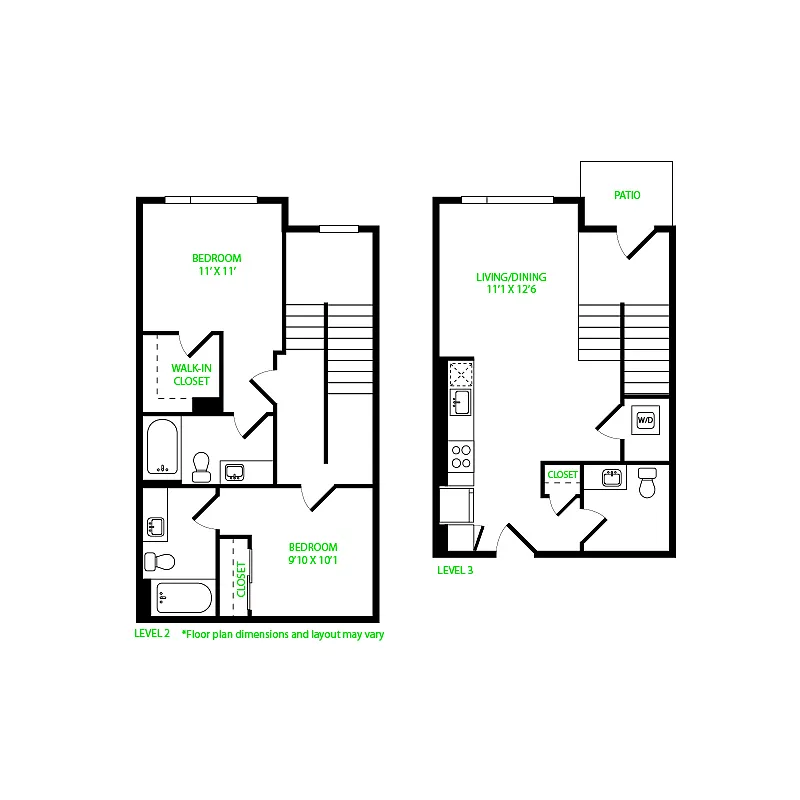 Floor plan TH 2 MFTE